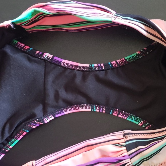 Victoria's Secret Pink Stripe Bikini Swimsuit Women's Size S - Picture 16 of 16